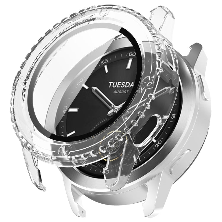For Xiaomi Watch S3 PC + Tempered Film Integrated Watch Protective Case(Transparent) - Watch Cases by PMC TechLife | Online Shopping South Africa | PMC TechLife | Buy Now Pay Later Mobicred