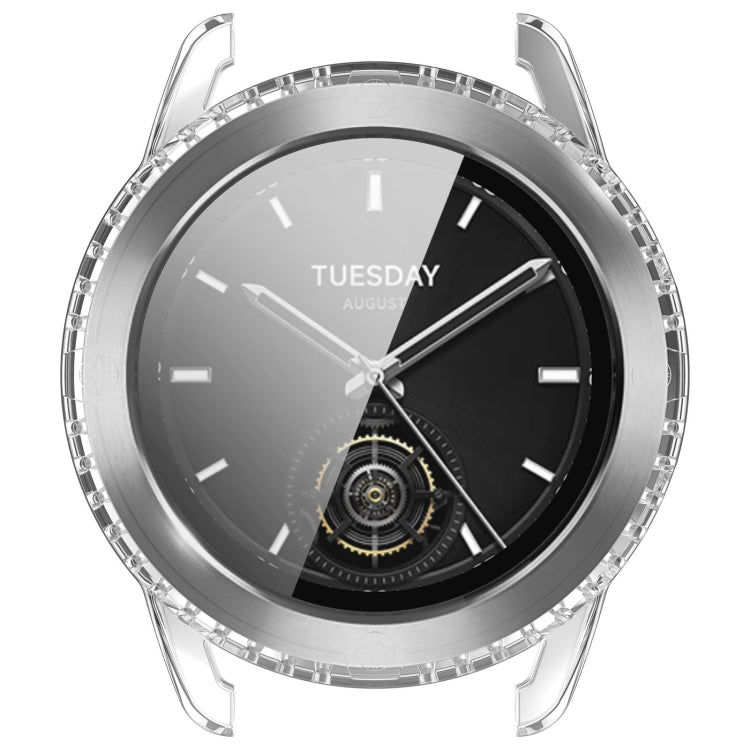 For Xiaomi Watch S3 PC + Tempered Film Integrated Watch Protective Case(Transparent) - Watch Cases by PMC TechLife | Online Shopping South Africa | PMC TechLife | Buy Now Pay Later Mobicred