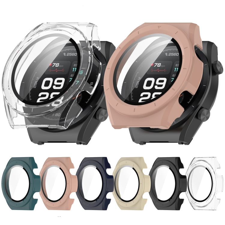 For Xiaomi Watch H1 PC + Tempered Film Integrated Watch Protective Case(Beige) - Watch Cases by PMC TechLife | Online Shopping South Africa | PMC TechLife | Buy Now Pay Later Mobicred