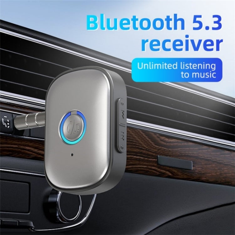 Portable Mini BT 5.3 Receiver Car Audio Adapter Hands-Free AUX Car Bluetooth Receiver - Bluetooth Car Kits by PMC Jewellery | Online Shopping South Africa | PMC Jewellery | Buy Now Pay Later Mobicred