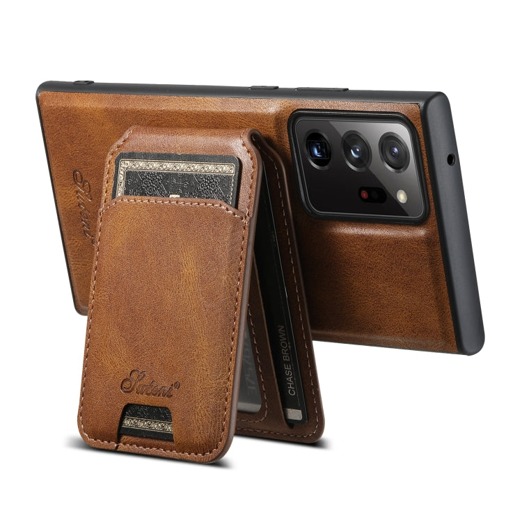 For Samsung Galaxy Note20 Ultra 5G Suteni H15  Oil Eax Leather Detachable Wallet Back Phone Case(Blue) - free shipping - PMC TechLife - Order now!