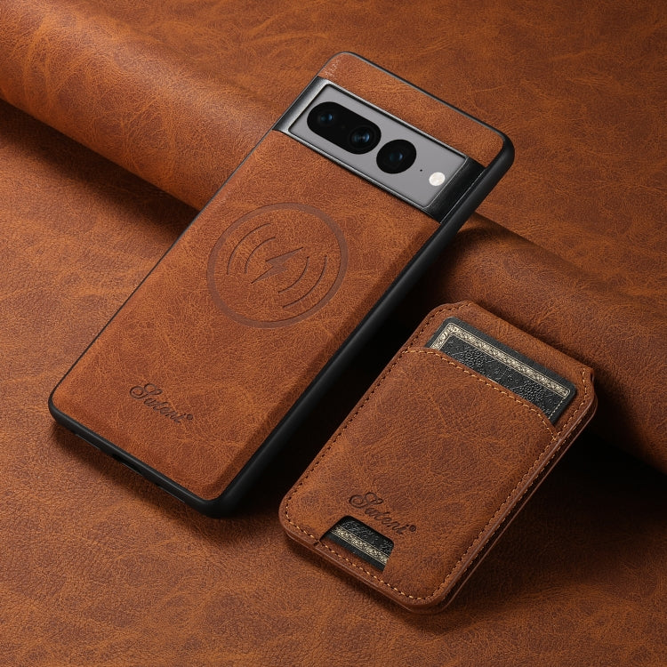 For Google Pixel 7 Pro Suteni H16 Litchi Texture Leather Detachable Wallet Back Phone Case(Black) - Google Cases by Suteni | Online Shopping South Africa | PMC TechLife | Buy Now Pay Later Mobicred