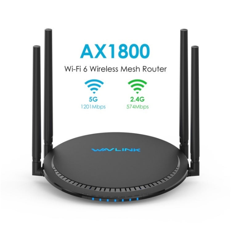 WAVLINK WN531AX2 AX1800 Dual Band Gigabit Wireless Internet Router WiFi 6 Repeater, Plug:EU Plug - Wireless Routers by WAVLINK | Online Shopping South Africa | PMC Jewellery | Buy Now Pay Later Mobicred