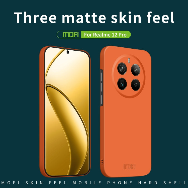 For Realme 12 Pro / 12 Pro+ MOFI Qin Series Skin Feel All-inclusive PC Phone Case(Pink) - Realme Cases by MOFI | Online Shopping South Africa | PMC TechLife