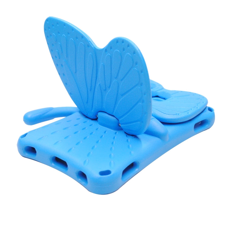 For Samsung Galaxy Tab A9 8.7 X110/X115 Butterfly Bracket Kids EVA Shockproof Tablet Case(Blue) - Galaxy Tab A9 by PMC Jewellery | Online Shopping South Africa | PMC Jewellery