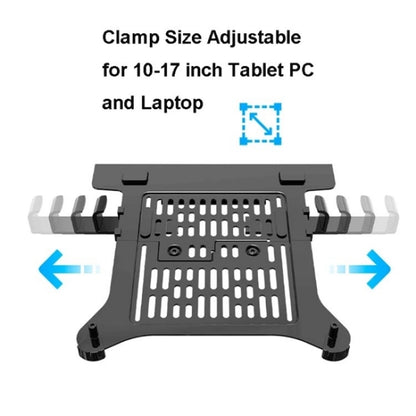 NB H100-FP For 10-17 inch Gas Spring Mechanism Full Motion Arm VESA Board Desktop Laptop Bracket - Laptop Stand by PMC Jewellery | Online Shopping South Africa | PMC Jewellery | Buy Now Pay Later Mobicred