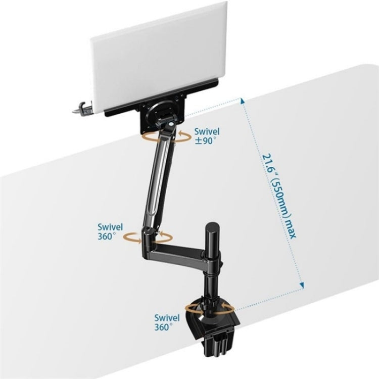 NB H100-FP For 10-17 inch Gas Spring Mechanism Full Motion Arm VESA Board Desktop Laptop Bracket - Laptop Stand by PMC Jewellery | Online Shopping South Africa | PMC Jewellery | Buy Now Pay Later Mobicred