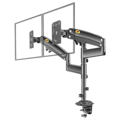 NORTH BAYOU NB H180 FP-2 Laptop Gas Spring Full Motion Dual Arm Clamp 22 - 32 inch LCD TV Monitor Desk Holder - Laptop Stand by PMC Jewellery | Online Shopping South Africa | PMC Jewellery | Buy Now Pay Later Mobicred