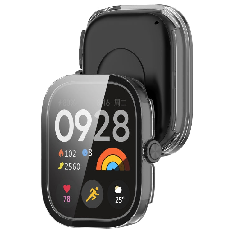 For Redmi Watch 4 Tempered Film Integrated PC Watch Protective Case(Transparent) - Watch Cases by PMC TechLife | Online Shopping South Africa | PMC TechLife | Buy Now Pay Later Mobicred