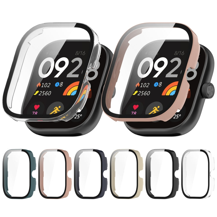 For Redmi Watch 4 Tempered Film Integrated PC Watch Protective Case(Transparent) - Watch Cases by PMC TechLife | Online Shopping South Africa | PMC TechLife | Buy Now Pay Later Mobicred