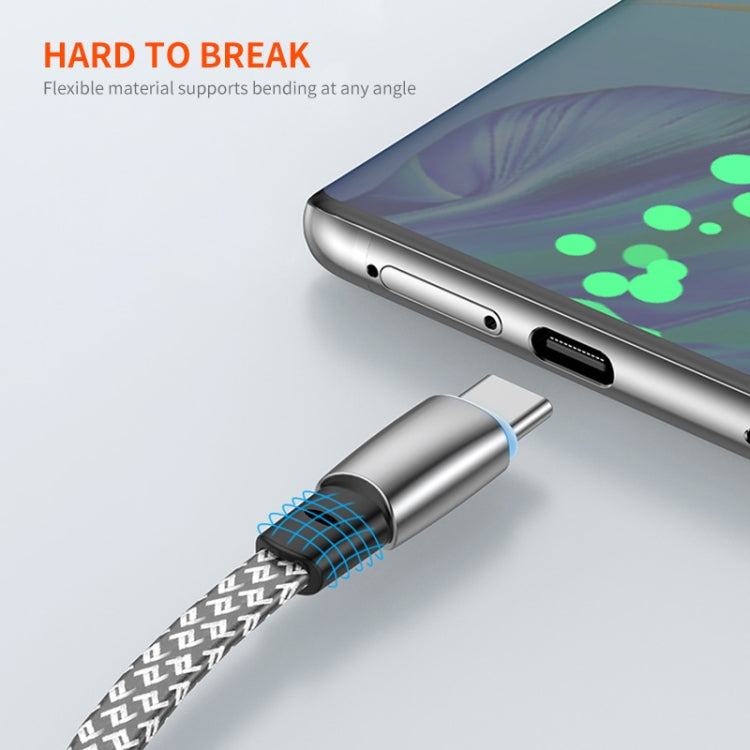 ENKAY PD30W Elbow Type-C to 8 Pin Fast Charging Data Braid Cable with Indicator Light, Length:0.5m - 2 in 1 Cable by ENKAY | Online Shopping South Africa | PMC Jewellery | Buy Now Pay Later Mobicred