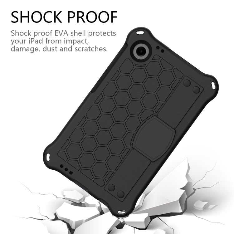 For Blackview Tab 60 8.7 2023 Honeycomb EVA Hybrid PC Tablet Case with Strap(Black+Black) - Others by PMC TechLife | Online Shopping South Africa | PMC TechLife | Buy Now Pay Later Mobicred