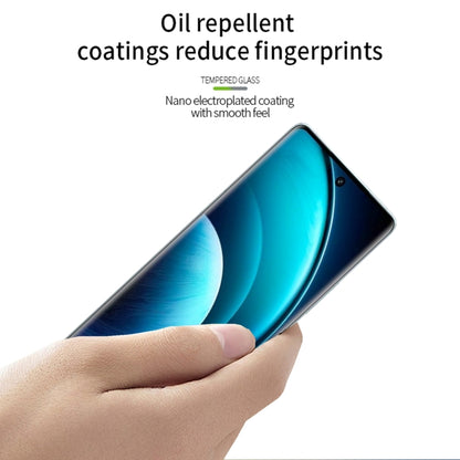 For vivo X100 / 100 Pro PINWUYO 9H 3D Hot Bending Tempered Glass Film(Black) - X100 Tempered Glass by PINWUYO | Online Shopping South Africa | PMC Jewellery | Buy Now Pay Later Mobicred