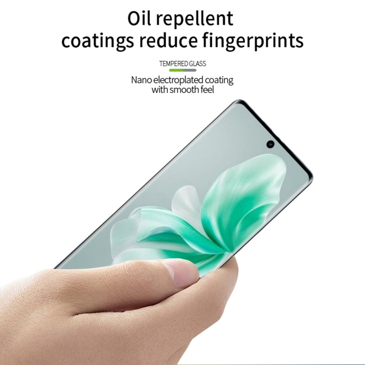 For vivo S18 / S18 Pro PINWUYO 9H 3D Hot Bending Tempered Glass Film(Black) - vivo Tempered Glass by PINWUYO | Online Shopping South Africa | PMC TechLife | Buy Now Pay Later Mobicred
