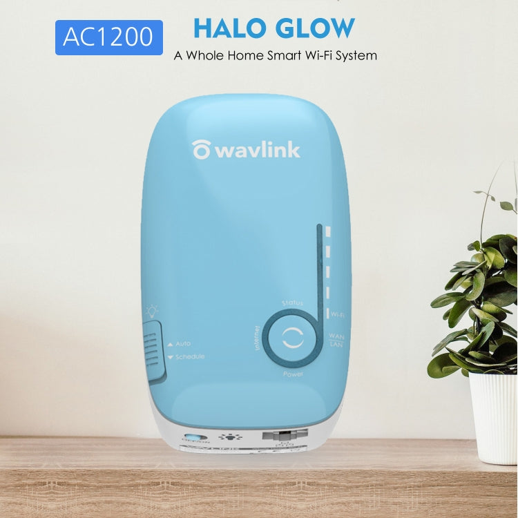 WAVLINK WN576K1 AC1200 Household WiFi Router Network Extender Dual Band Wireless Repeater, Plug:UK Plug (Blue) - free shipping - PMC Jewellery - Order now!