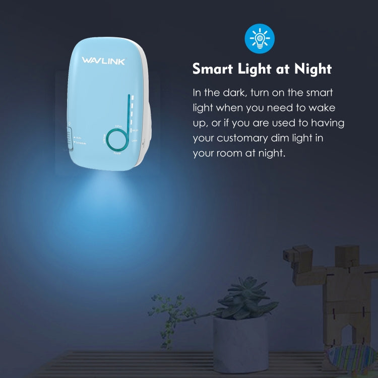 WAVLINK WN576K1 AC1200 Household WiFi Router Network Extender Dual Band Wireless Repeater, Plug:UK Plug (Blue) - free shipping - PMC Jewellery - Order now!