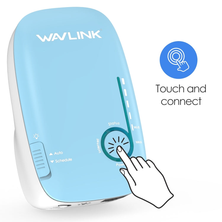 WAVLINK WN576K2 AC1200 Household WiFi Router Network Extender Dual Band Wireless Repeater, Plug:EU Plug (Blue) - Wireless Routers by WAVLINK | Online Shopping South Africa | PMC Jewellery | Buy Now Pay Later Mobicred