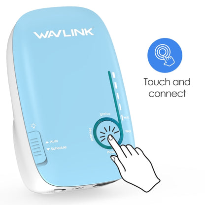 WAVLINK WN576K2 AC1200 Household WiFi Router Network Extender Dual Band Wireless Repeater, Plug:UK Plug (Blue) - Wireless Routers by WAVLINK | Online Shopping South Africa | PMC Jewellery | Buy Now Pay Later Mobicred