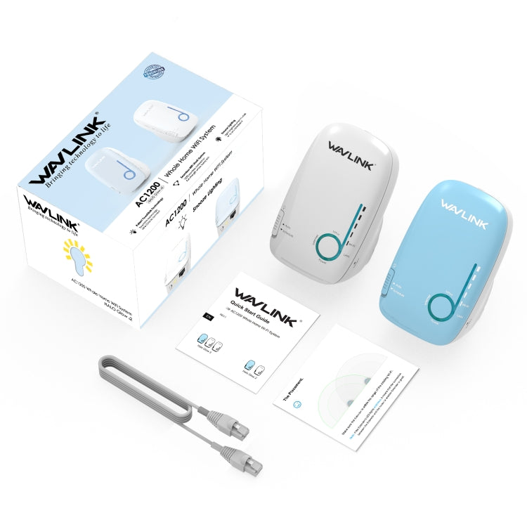 WAVLINK WN576K2 AC1200 Household WiFi Router Network Extender Dual Band Wireless Repeater, Plug:UK Plug (White) - free shipping - PMC Jewellery - Order now!