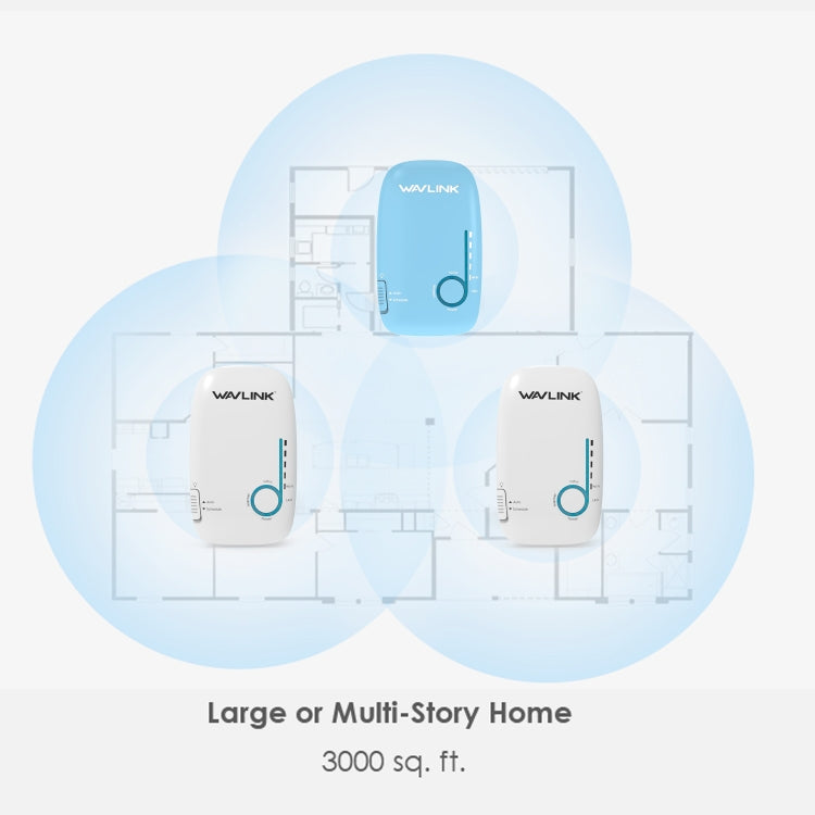 WAVLINK WN576K3 AC1200 Household WiFi Router Network Extender Dual Band Wireless Repeater, Plug:AU Plug - free shipping - PMC Jewellery - Order now!