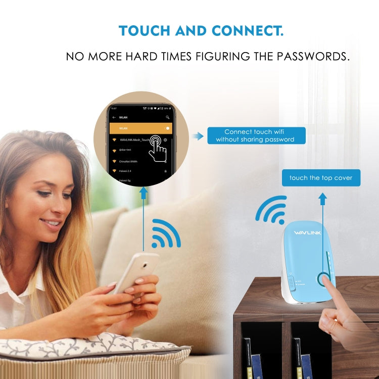 WAVLINK WN576K3 AC1200 Household WiFi Router Network Extender Dual Band Wireless Repeater, Plug:UK Plug - free shipping - PMC Jewellery - Order now!