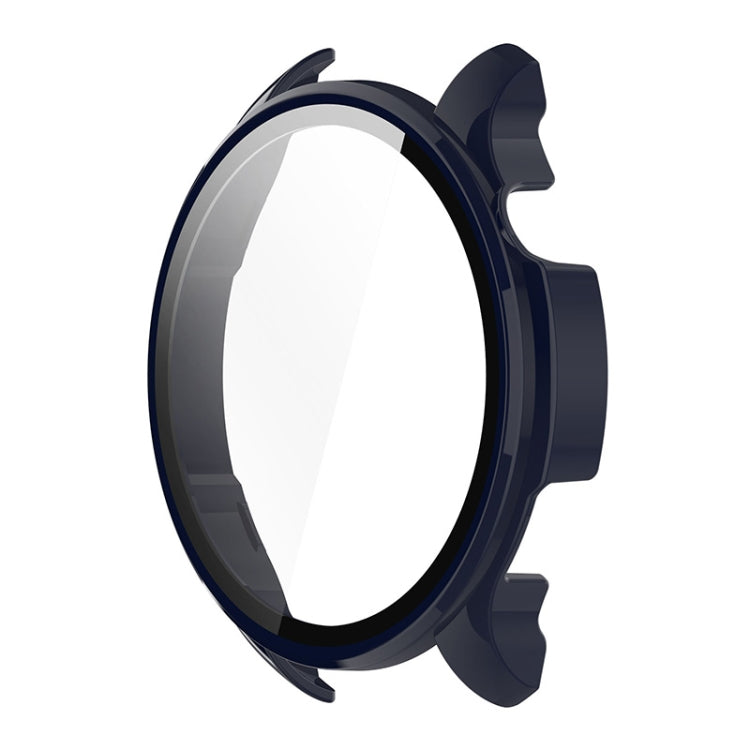 For Amazfit Balance A2286 ENKAY Hat-Prince Full Coverage Tempered Glass Film Integrated PC Watch Case(Dark Blue) - Watch Cases by ENKAY | Online Shopping South Africa | PMC TechLife | Buy Now Pay Later Mobicred