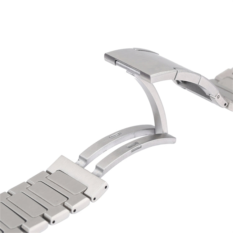 For Apple Watch Series 5 40mm Stainless Steel H-Shaped Fold Buckle Watch Band(Gold) - Watch Bands by PMC TechLife | Online Shopping South Africa | PMC TechLife | Buy Now Pay Later Mobicred