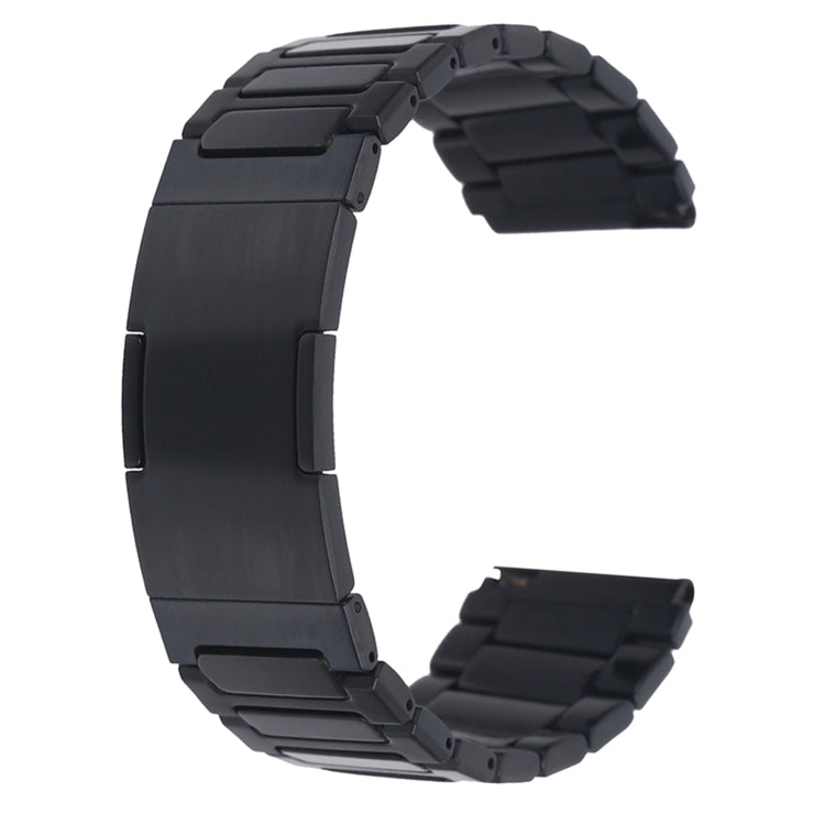 For Huaei Watch 3 Pro New H-Shaped Folding Buckle Stainless Steel Metal Watch Band(Black) - free shipping - PMc TechLife - Order now!
