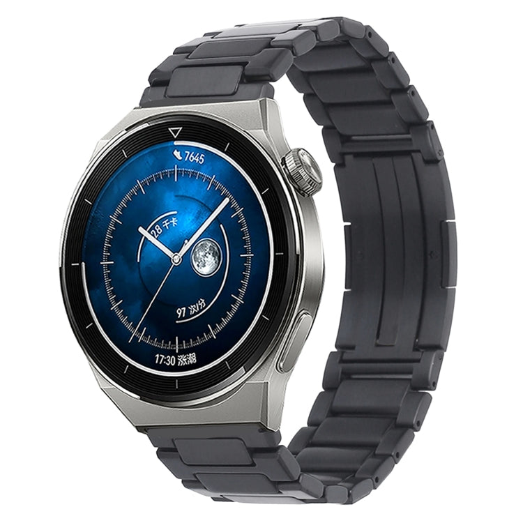 For Huawei Watch GT3 Pro 46mm / Watch GT3 46mm H-Shaped Folding Buckle Stainless Steel Metal Watch Band(Gray) - free shipping - PMc TechLife - Order now!