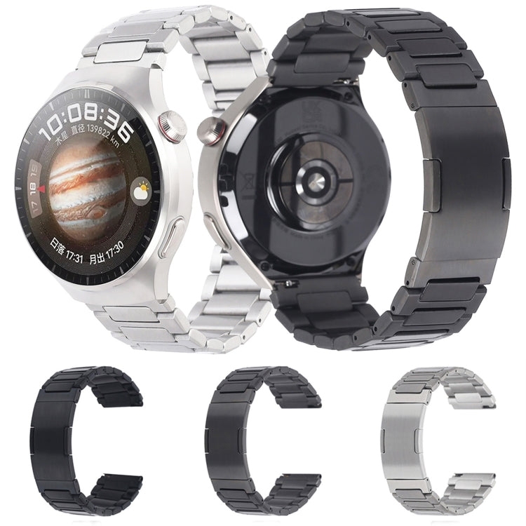 For Huawei Watch GT Runner H-Shaped Folding Buckle Stainless Steel Metal Watch Band(Silver) - free shipping - PMc TechLife - Order now!