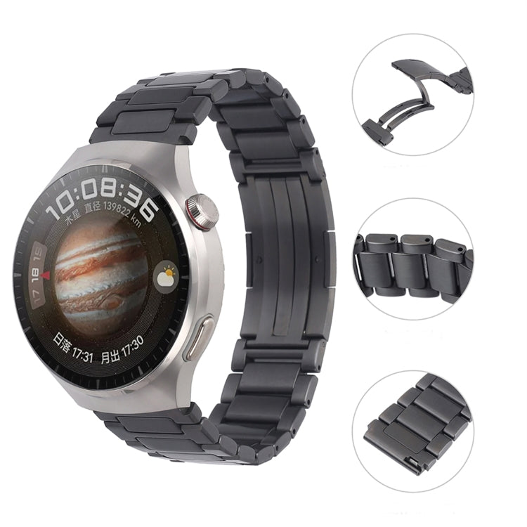 For Huawei Watch GT Runner H-Shaped Folding Buckle Stainless Steel Metal Watch Band(Silver) - free shipping - PMc TechLife - Order now!