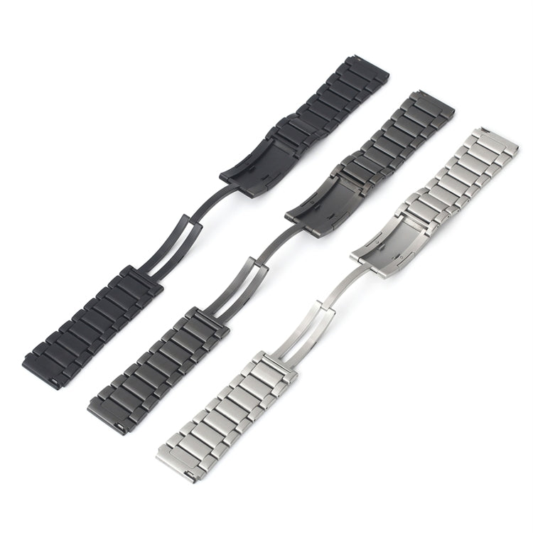 For Huawei Watch GT4 46mm H-Shaped Folding Buckle Stainless Steel Metal Watch Band(Silver) - Watch Bands by PMC TechLife | Online Shopping South Africa | PMC TechLife
