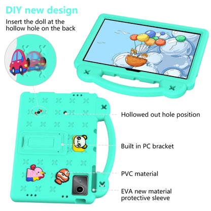 For Lenovo Tab M11 / Xiaoxin Pad 2024 Handle Kickstand Children EVA Shockproof Tablet Case(Mint Green) - Lenovo by PMC Jewellery | Online Shopping South Africa | PMC Jewellery | Buy Now Pay Later Mobicred