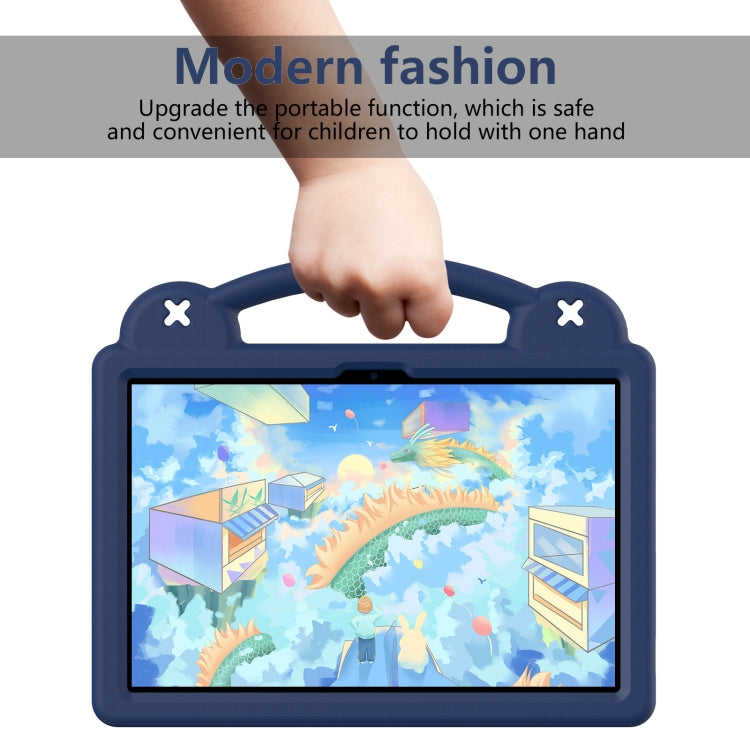 For Lenovo Tab M11 / Xiaoxin Pad 2024 Handle Kickstand Children EVA Shockproof Tablet Case(Navy Blue) - Lenovo by PMC Jewellery | Online Shopping South Africa | PMC Jewellery | Buy Now Pay Later Mobicred