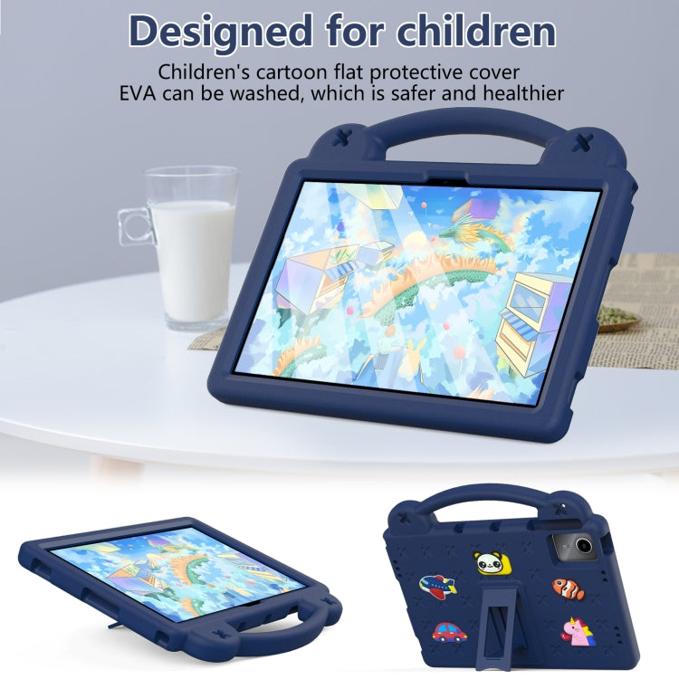 For Lenovo Tab P11 / J606F Handle Kickstand Children EVA Shockproof Tablet Case(Navy Blue) - Lenovo by PMC TechLife | Online Shopping South Africa | PMC TechLife | Buy Now Pay Later Mobicred