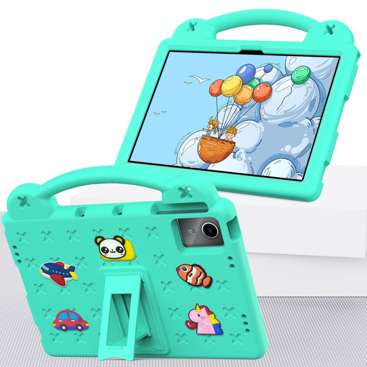 For Lenovo P11 Plus J607F / Xiaoxin Pad 11 Handle Kickstand Children EVA Shockproof Tablet Case(Mint Green) - Lenovo by PMC TechLife | Online Shopping South Africa | PMC TechLife | Buy Now Pay Later Mobicred