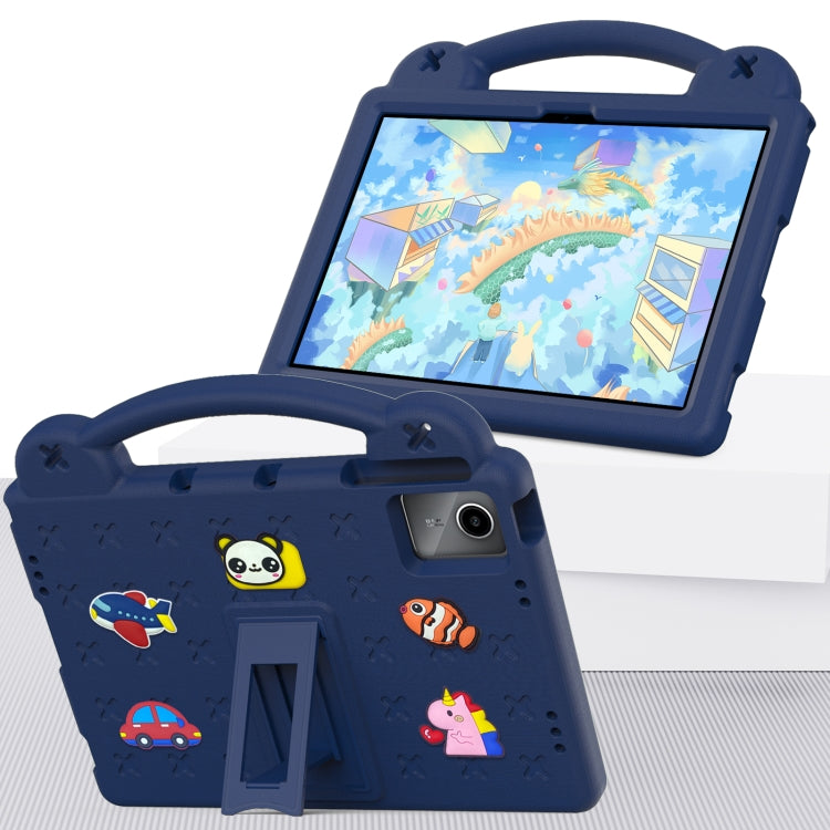 For Lenovo P11 Plus J607F / Xiaoxin Pad 11 Handle Kickstand Children EVA Shockproof Tablet Case(Navy Blue) - Lenovo by PMC TechLife | Online Shopping South Africa | PMC TechLife | Buy Now Pay Later Mobicred