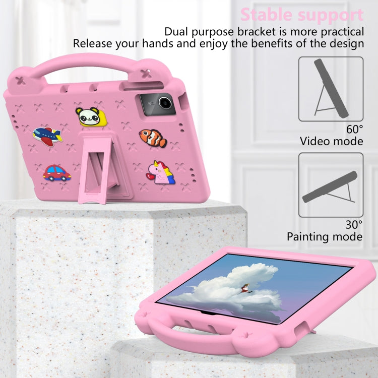 For TCL Nxt Pader 11 2023 Handle Kickstand Children EVA Shockproof Tablet Case(Pink) - Others by PMC TechLife | Online Shopping South Africa | PMC TechLife | Buy Now Pay Later Mobicred