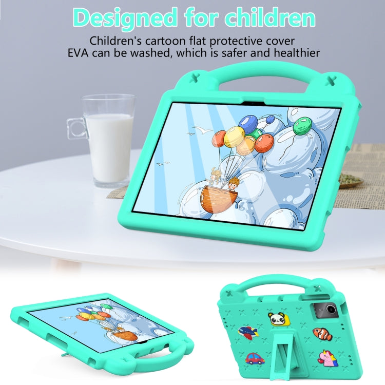 For TCL Nxt Pader 11 2023 Handle Kickstand Children EVA Shockproof Tablet Case(Mint Green) - Others by PMC TechLife | Online Shopping South Africa | PMC TechLife | Buy Now Pay Later Mobicred