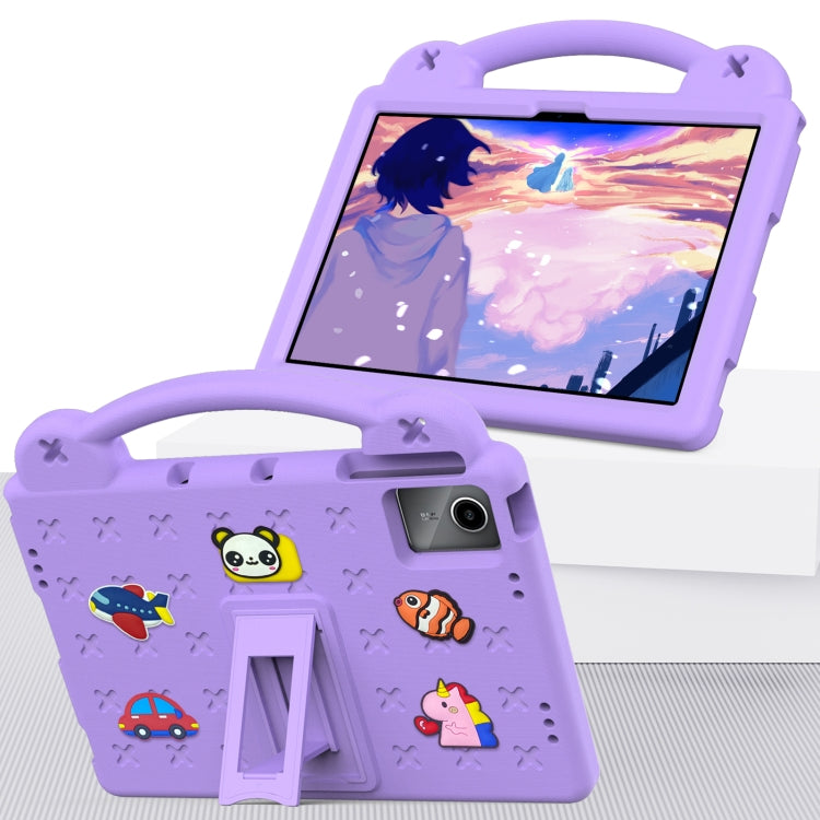 For TCL Nxt Pader 11 2023 Handle Kickstand Children EVA Shockproof Tablet Case(Light Purple) - Others by PMC TechLife | Online Shopping South Africa | PMC TechLife | Buy Now Pay Later Mobicred