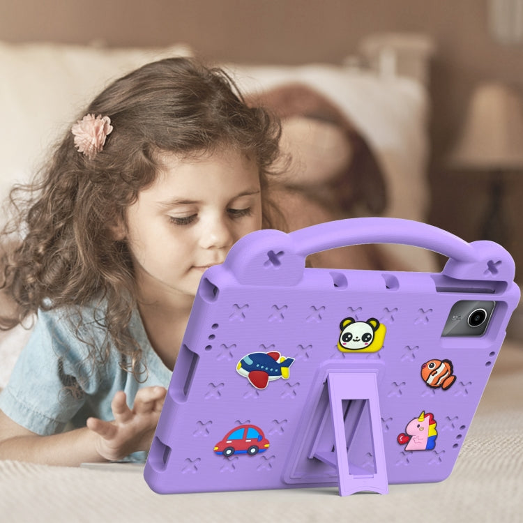 For TCL Nxt Pader 11 2023 Handle Kickstand Children EVA Shockproof Tablet Case(Light Purple) - Others by PMC TechLife | Online Shopping South Africa | PMC TechLife | Buy Now Pay Later Mobicred