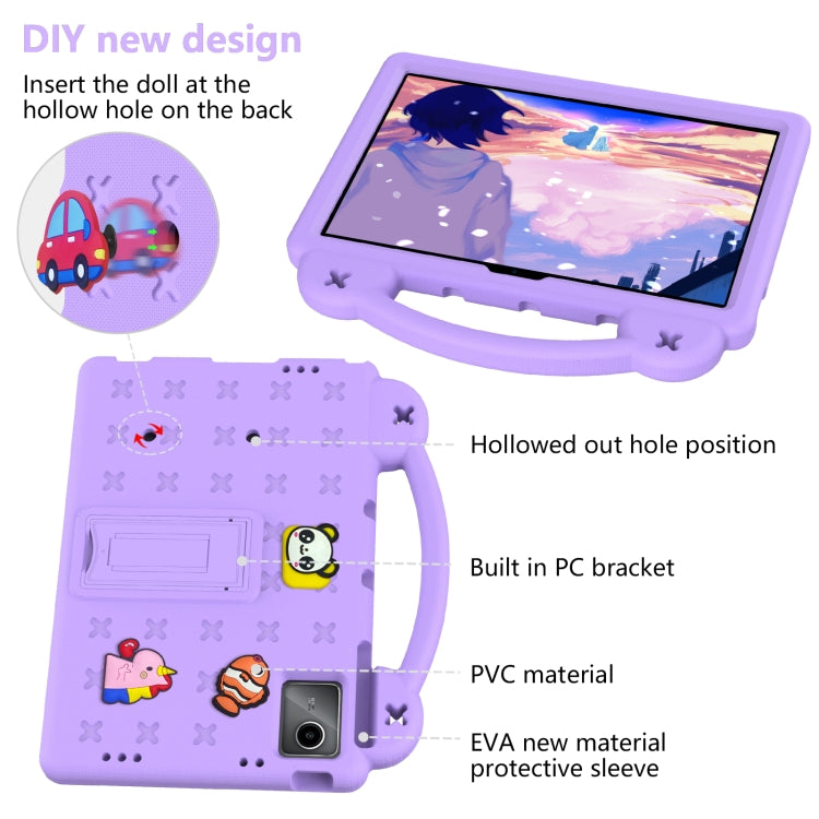 For DOOGEE T30 Pro 11 2023 Handle Kickstand Children EVA Shockproof Tablet Case(Light Purple) - Others by PMC TechLife | Online Shopping South Africa | PMC TechLife | Buy Now Pay Later Mobicred