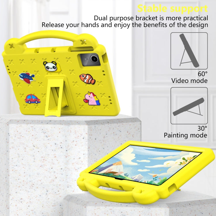 For Huawei MatePad SE 11 2024 Handle Kickstand Children EVA Shockproof Tablet Case(Yellow) - Huawei by PMC Jewellery | Online Shopping South Africa | PMC Jewellery | Buy Now Pay Later Mobicred