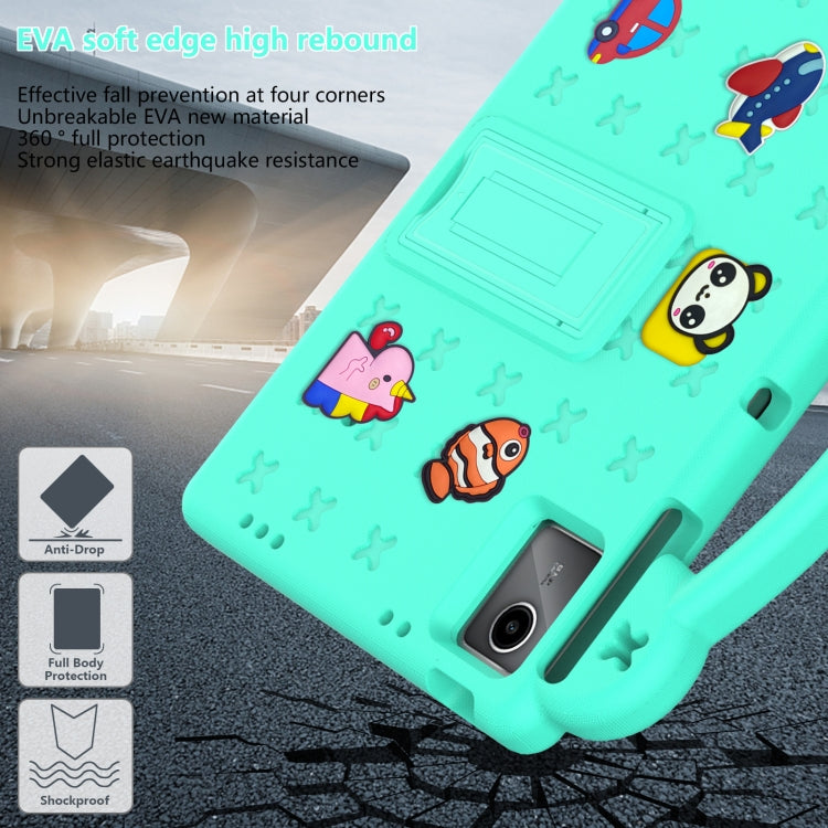 For Onn Tbspg 100110027 2023 Handle Kickstand Children EVA Shockproof Tablet Case(Mint Green) - Others by PMC TechLife | Online Shopping South Africa | PMC TechLife | Buy Now Pay Later Mobicred