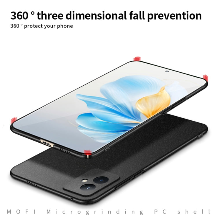 For Honor 100 MOFI Fandun Series Frosted PC Ultra-thin All-inclusive Phone Case(Blue) - Honor Cases by MOFI | Online Shopping South Africa | PMC TechLife | Buy Now Pay Later Mobicred