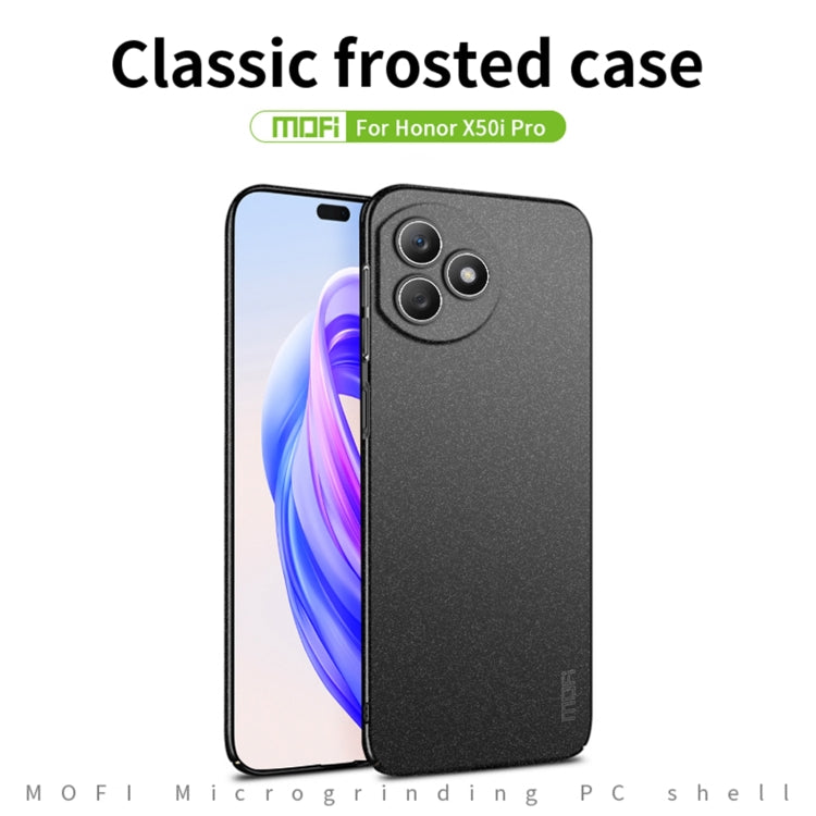 For Honor X50i+ / X50i Pro MOFI Fandun Series Frosted PC Ultra-thin All-inclusive Phone Case(Blue) - Honor Cases by MOFI | Online Shopping South Africa | PMC Jewellery