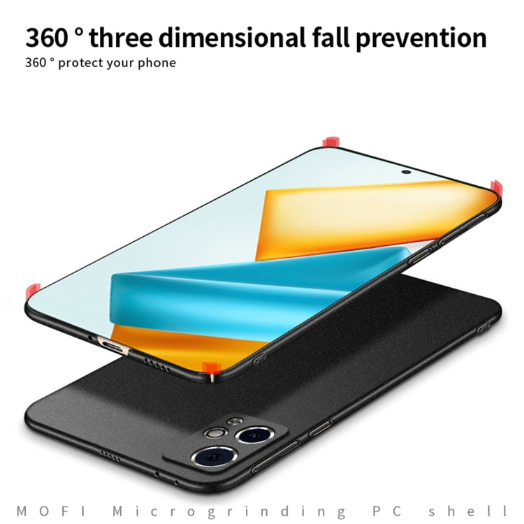 For Honor 90 GT MOFI Fandun Series Frosted PC Ultra-thin All-inclusive Phone Case(Black) - Honor Cases by MOFI | Online Shopping South Africa | PMC TechLife | Buy Now Pay Later Mobicred