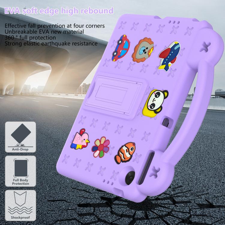 For Lenovo Tab TB-311 / WIFI 10.1 2025 Handle Kickstand Children EVA Shockproof Tablet Case(Light Purple) - Lenovo by PMC TechLife | Online Shopping South Africa | PMC TechLife | Buy Now Pay Later Mobicred