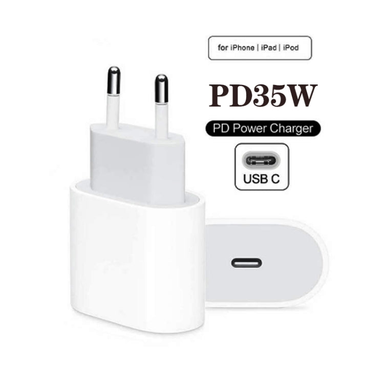 PD35W USB-C / Type-C Port Charger for iPhone / iPad Series, EU Plug - USB Charger by PMC TechLife | Online Shopping South Africa | PMC TechLife | Buy Now Pay Later Mobicred