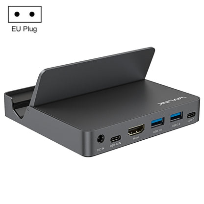 WAVLINK WL-UHP3D01 Portable Type-C Cell Phone Docking Station Multi-Port USB HUB Adapter(EU Plug) - USB 3.0 HUB by WAVLINK | Online Shopping South Africa | PMC Jewellery | Buy Now Pay Later Mobicred